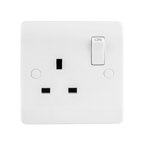 Zahler 13A 1 Gang Switched Socket