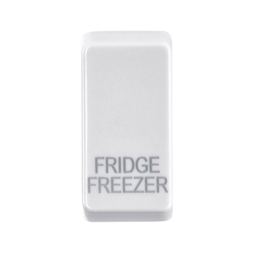 Zahler Grid Rocker Cover Marked "FRIDGE FREEZER" White