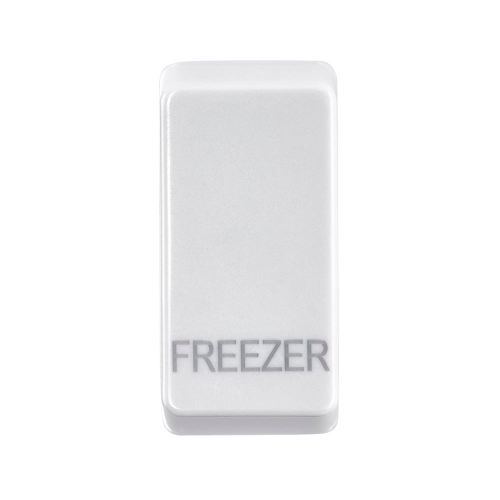 Zahler Grid Rocker Cover Marked "FREEZER" White