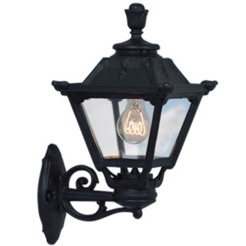 Fumagalli Golia Bisso Lantern with Wall Bracket Black