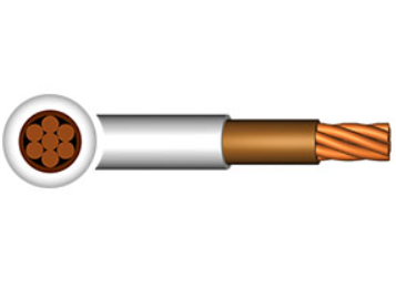 25MM Single PVC Brown LSF Cable 