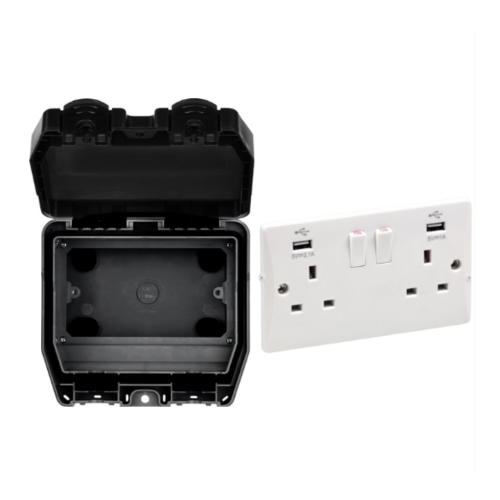 Zahler IP66 Enclosure + FREE USB Socket