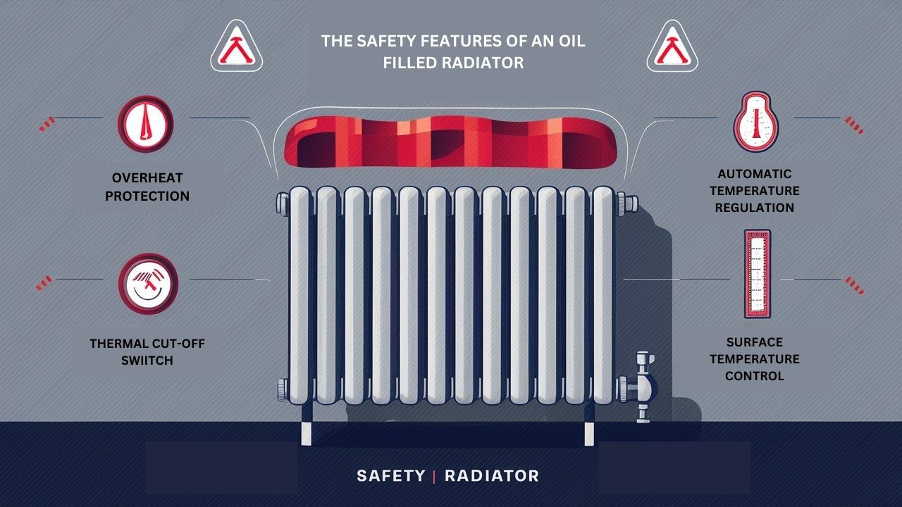 safey features of an oil filled radiator