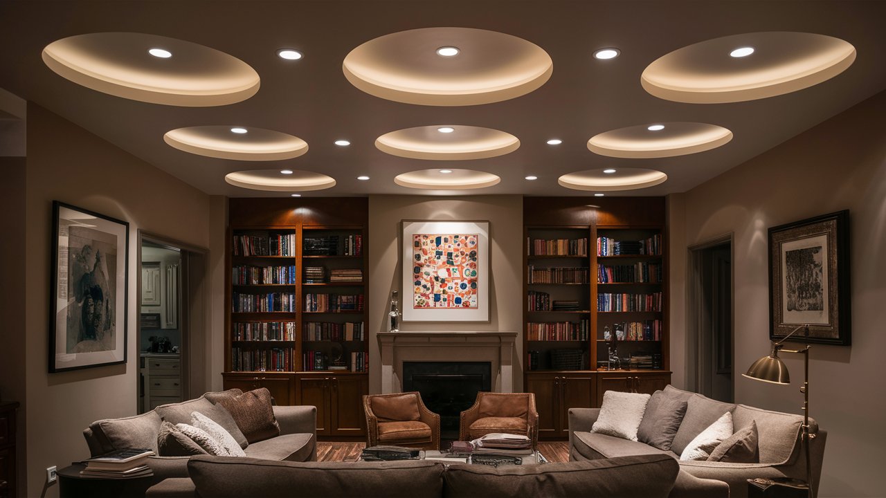 living room downlights