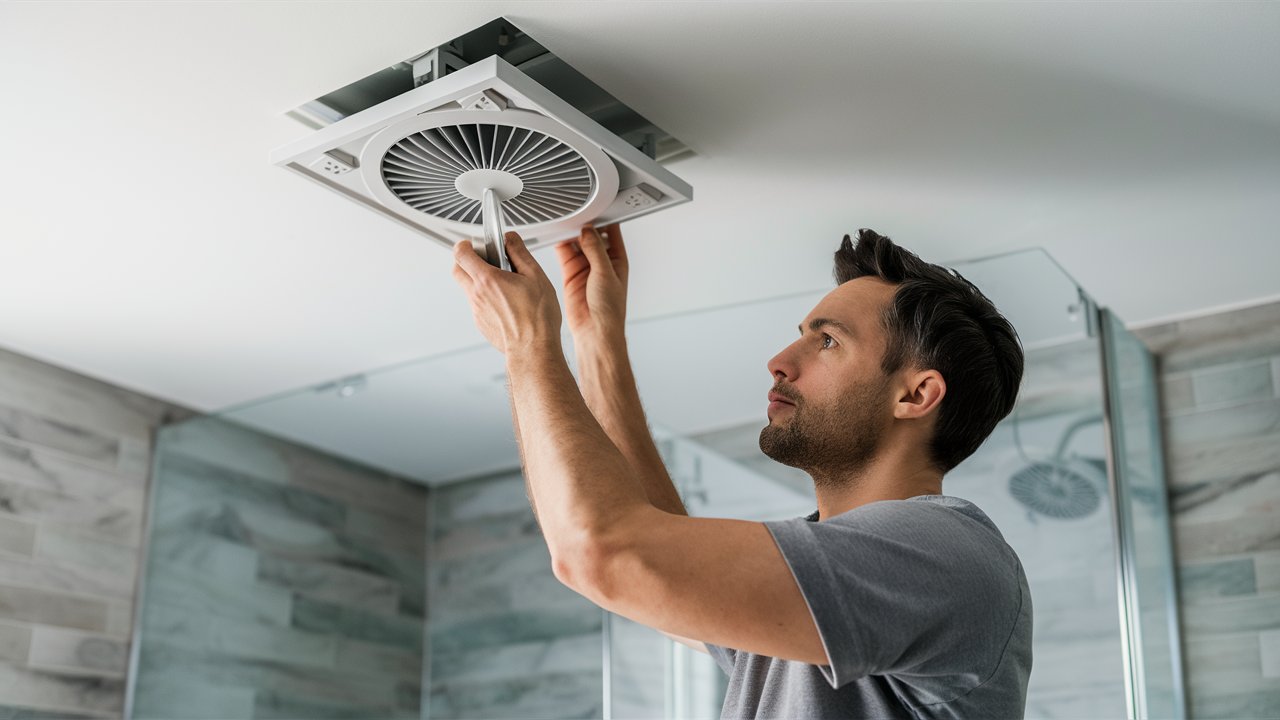 Installing a bathroom extractor fan