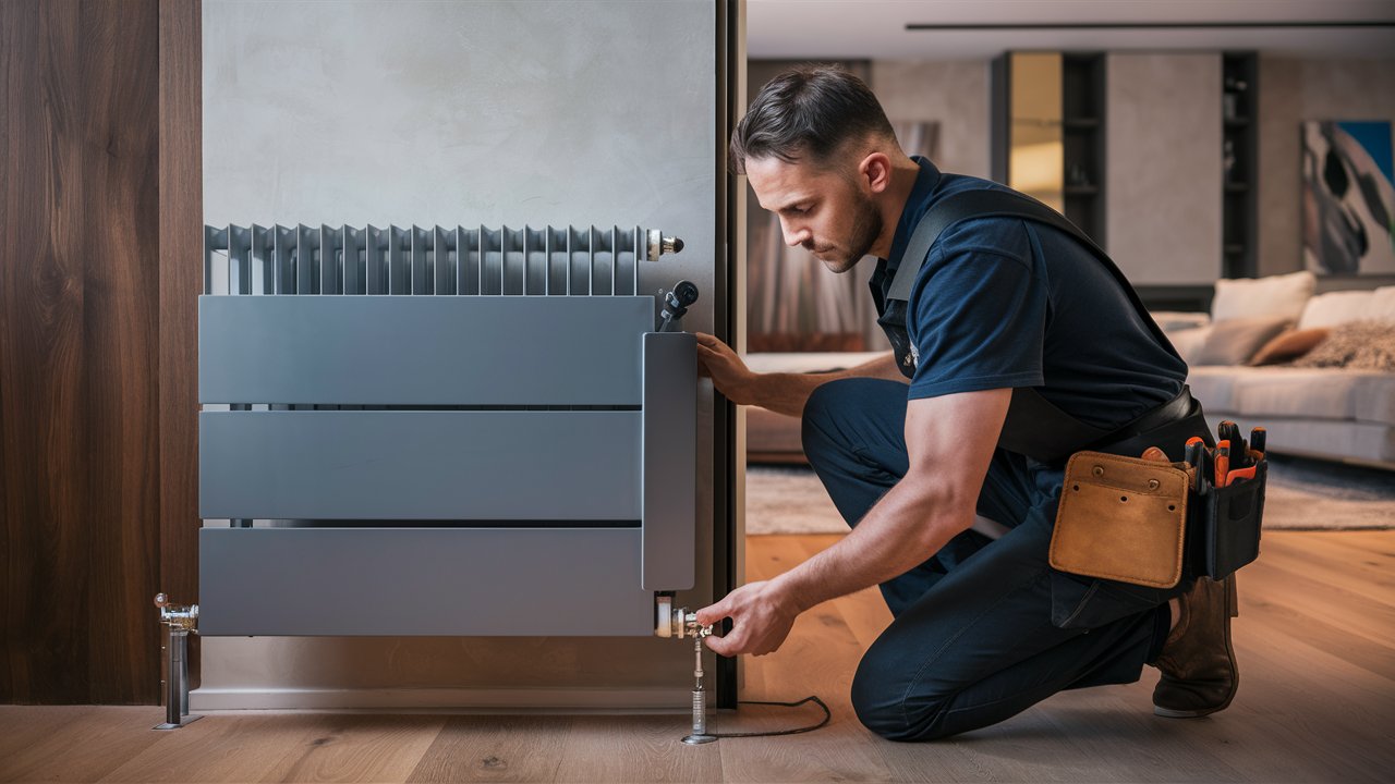 how to wall mount a radiator