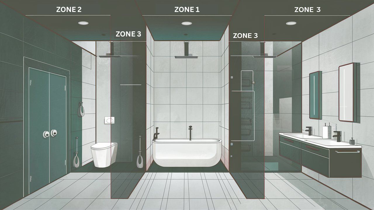 bathroom zones