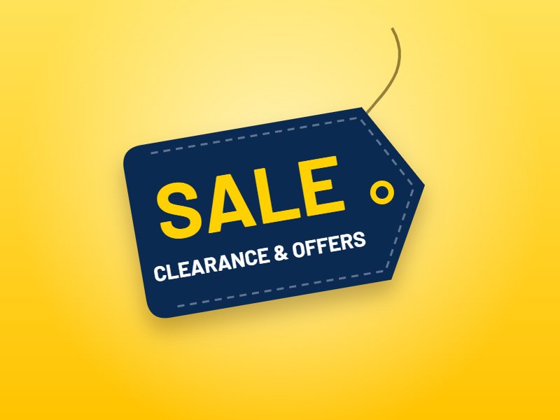 Clearance price tag – shop electrical offers and clearance